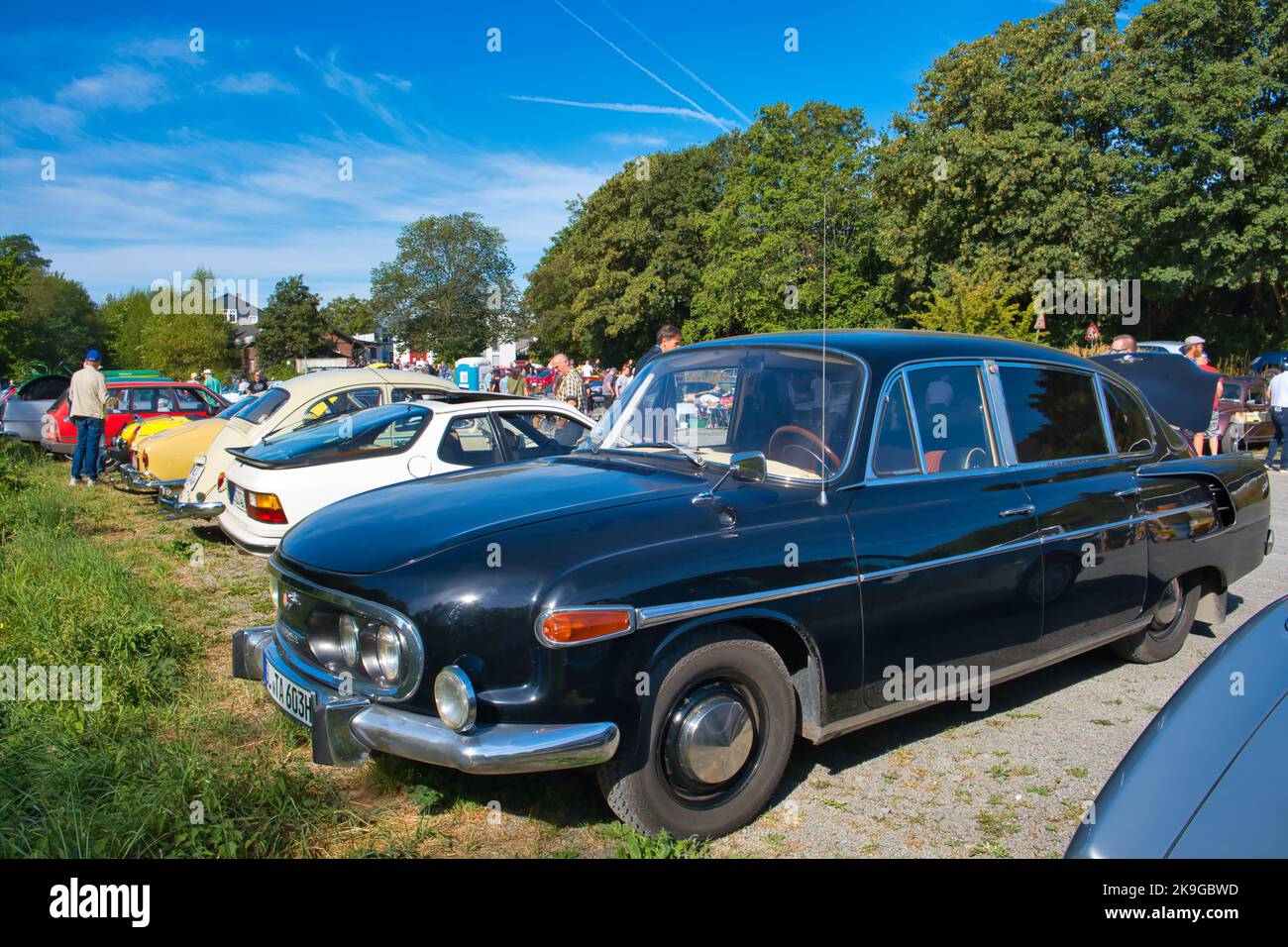 Tatra 603, produced from 1956 - 1975, V8 engine, side front view Stock Photo