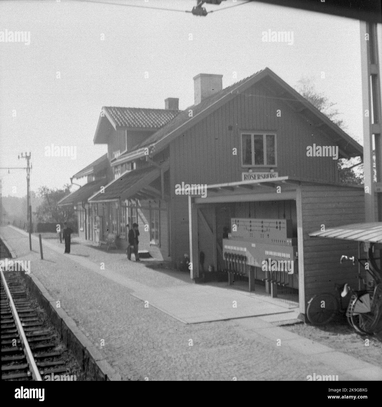 Rosersberg station Stock Photo