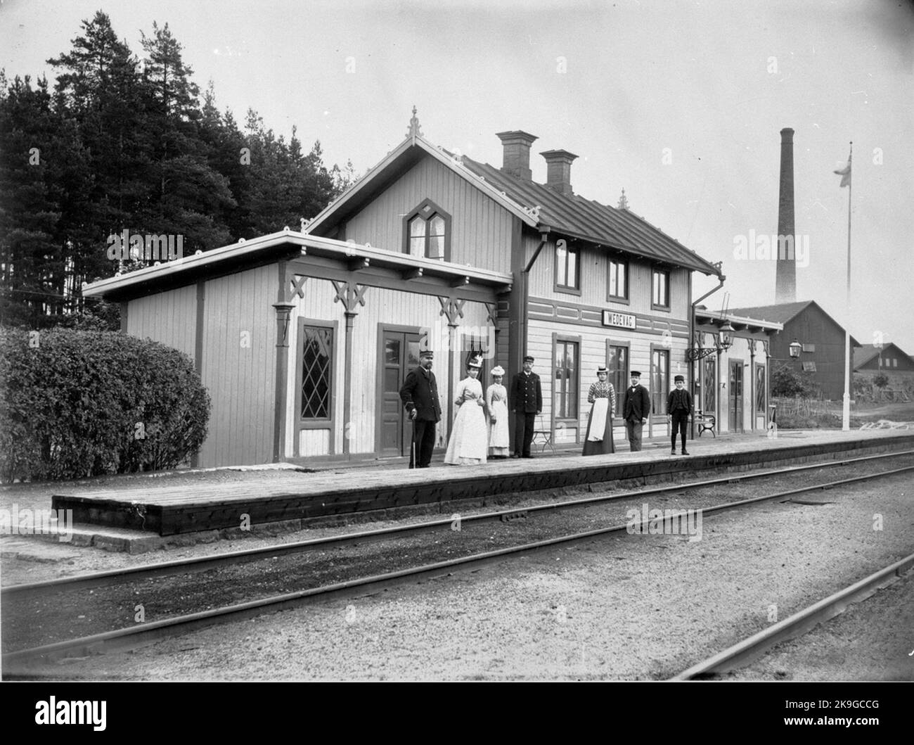 The station was built in 1871. The station house from 1871 was