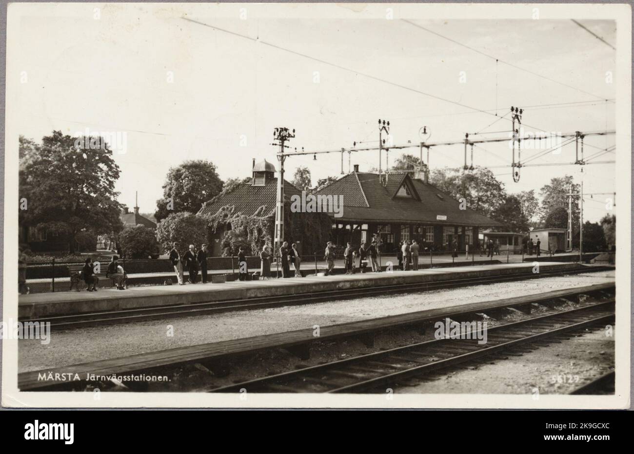 Märsta railway station. Stock Photo