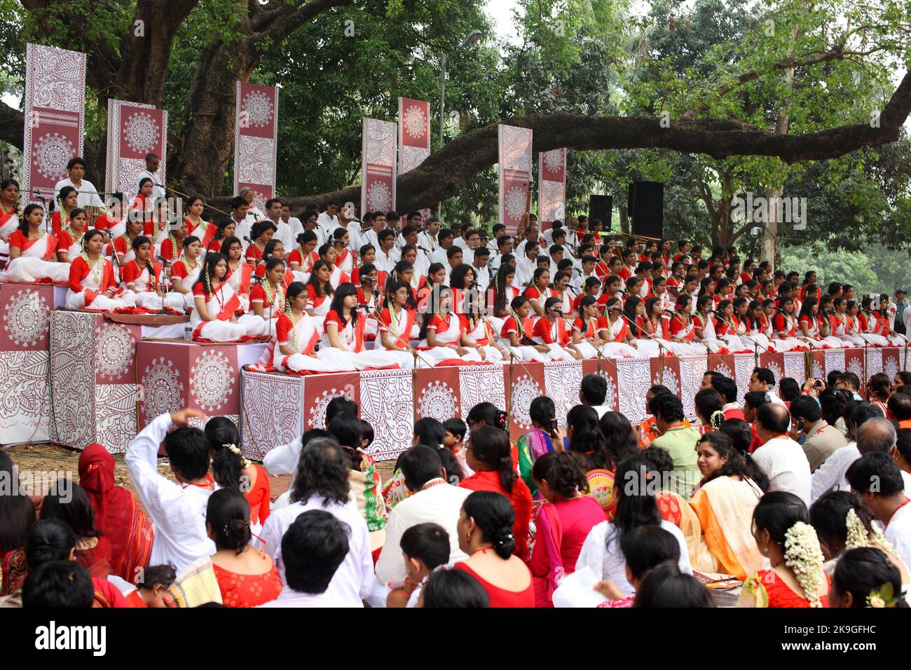The Bengali people celebrating Pohela Boishakh Day (first day of the