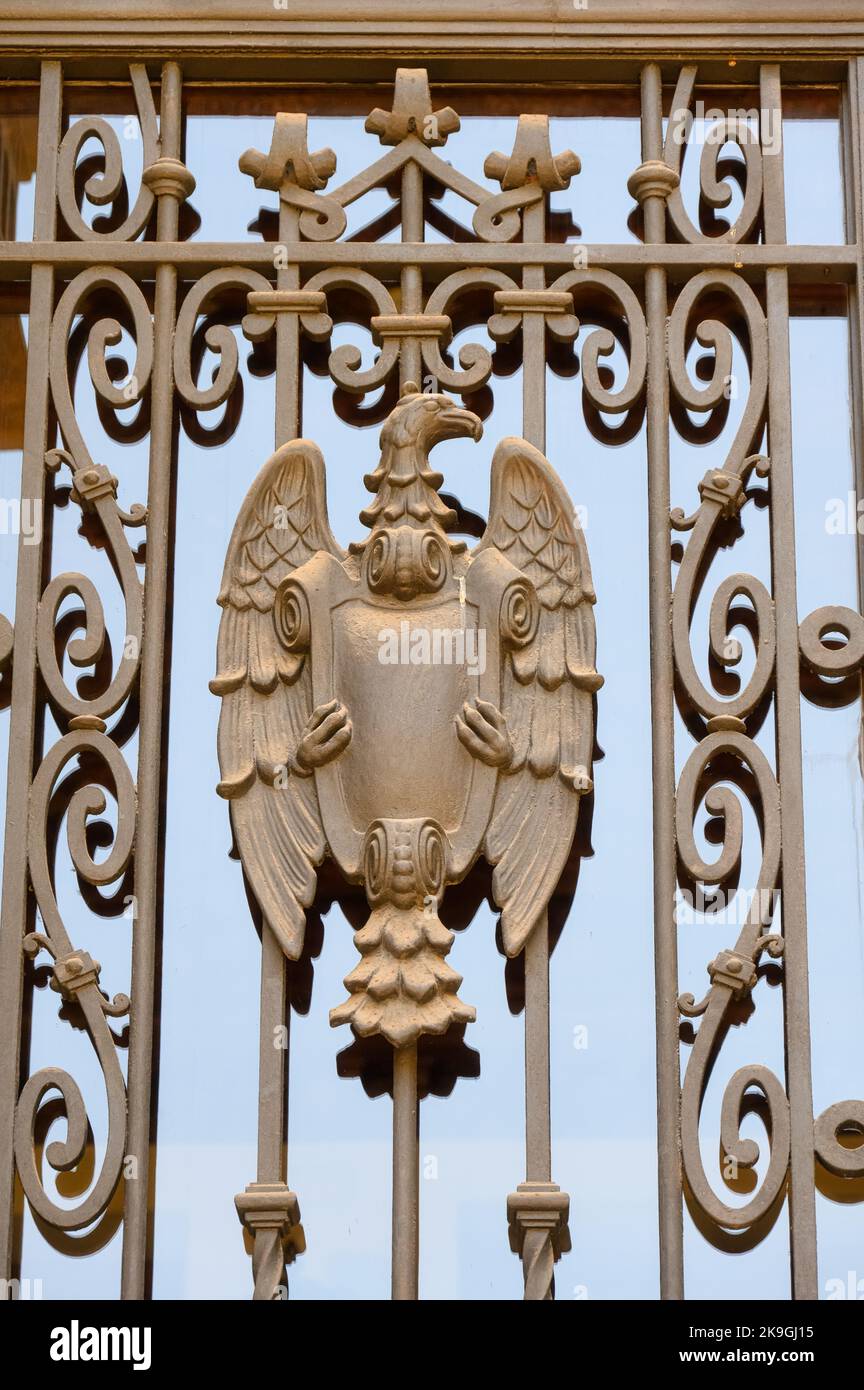 metalwork in window grille in Valencia, Spain Stock Photo Alamy