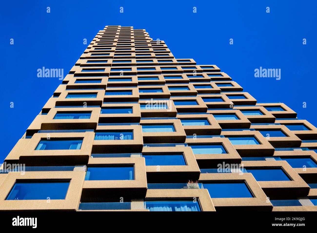 Stockholm, Sweden Sept 2022 New twin tower apartment building Norra