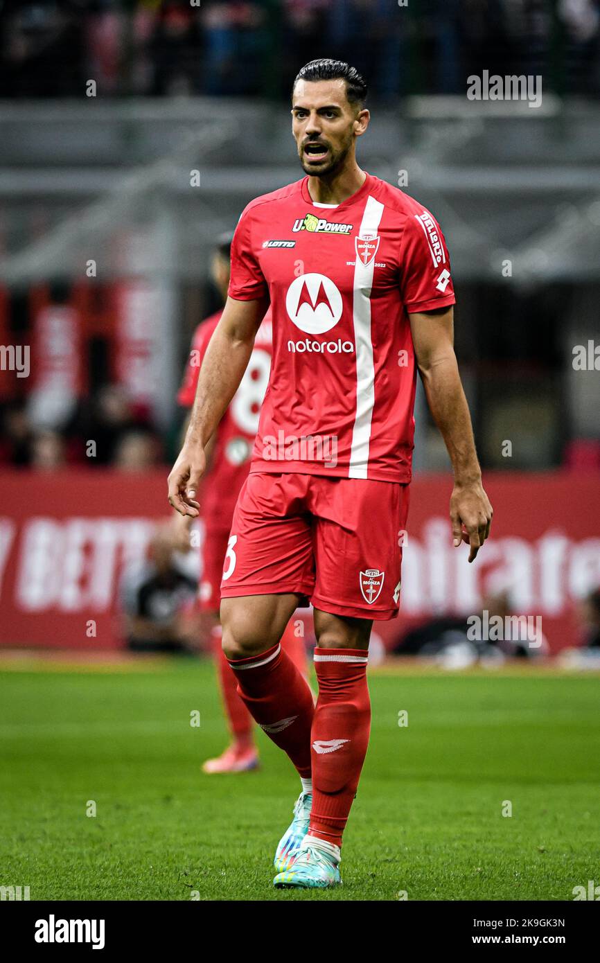 Pablo Marí of FC Monza during the Italian Serie A football match AC Milan vs Monza at San Siro stadium in Milan, Italy on October 22, 2022. On 27 Octo Stock Photo