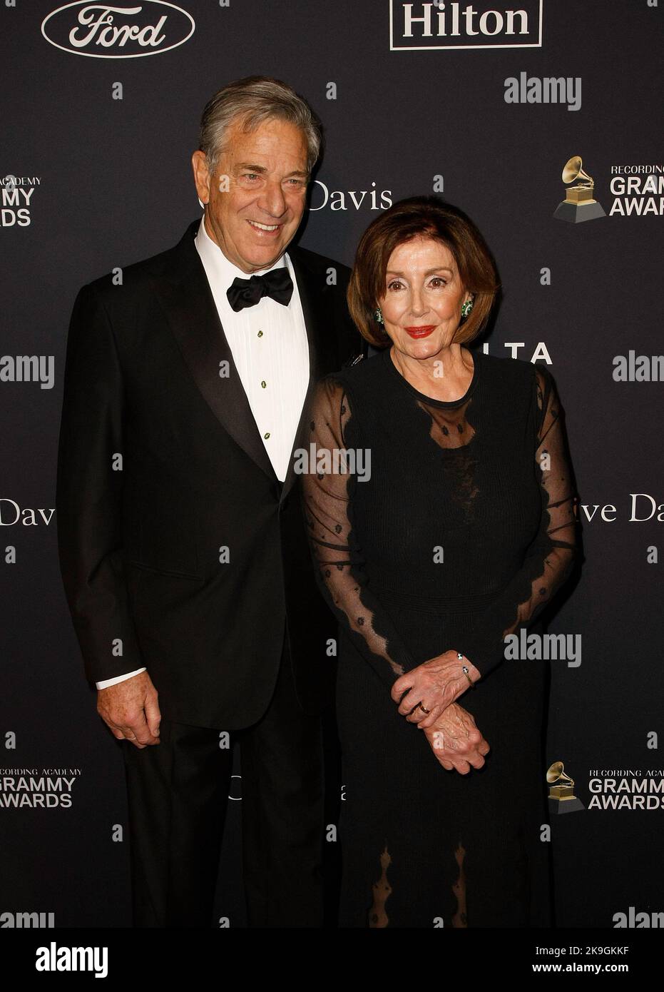 BEVERLY HILLS, CALIFORNIA - JANUARY 25: Paul Pelosi, Nancy Pelosi attend the Pre-GRAMMY Gala and GRAMMY Salute to Industry Icons at The Beverly Hilton Hotel on January 25, 2020 in Beverly Hills, California. Photo: CraSH/imageSPACE/MediaPunch Stock Photo