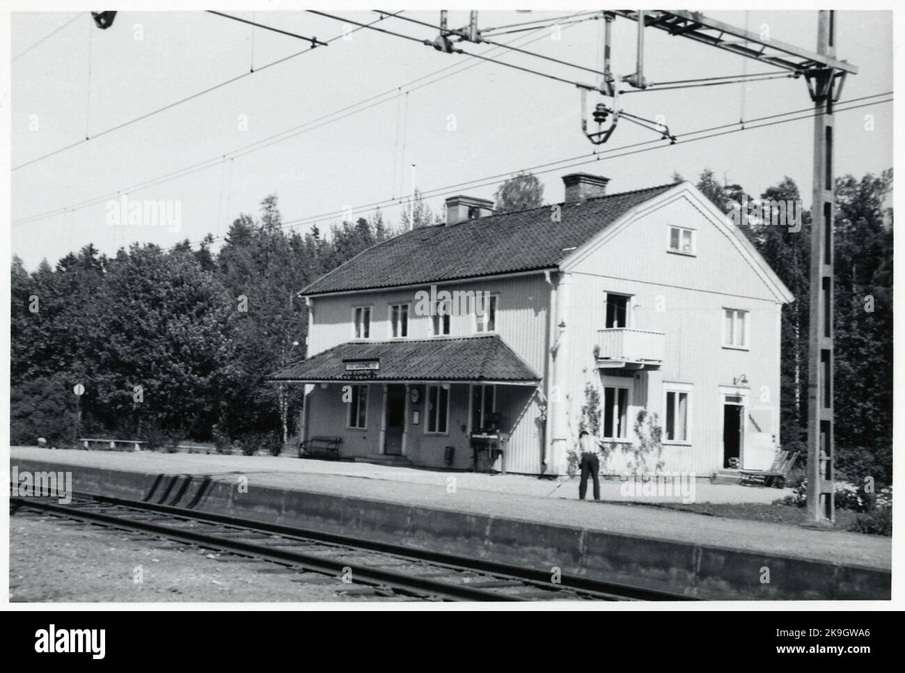 Ljusne station. Stock Photo