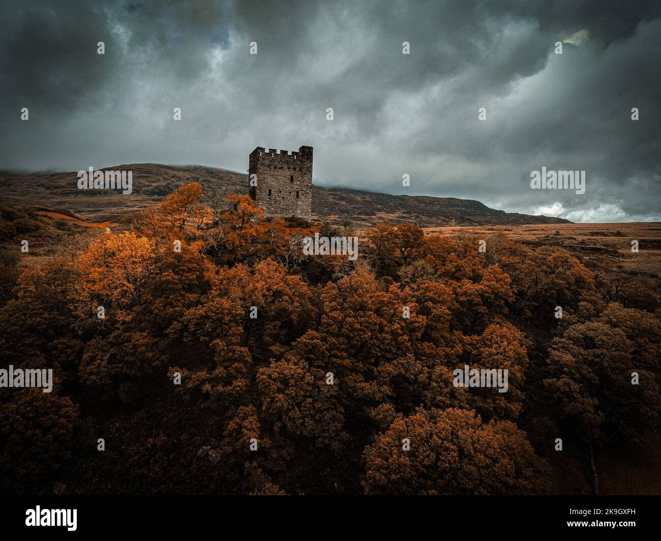dolwyddelan castle, snowdonia national park Stock Photo