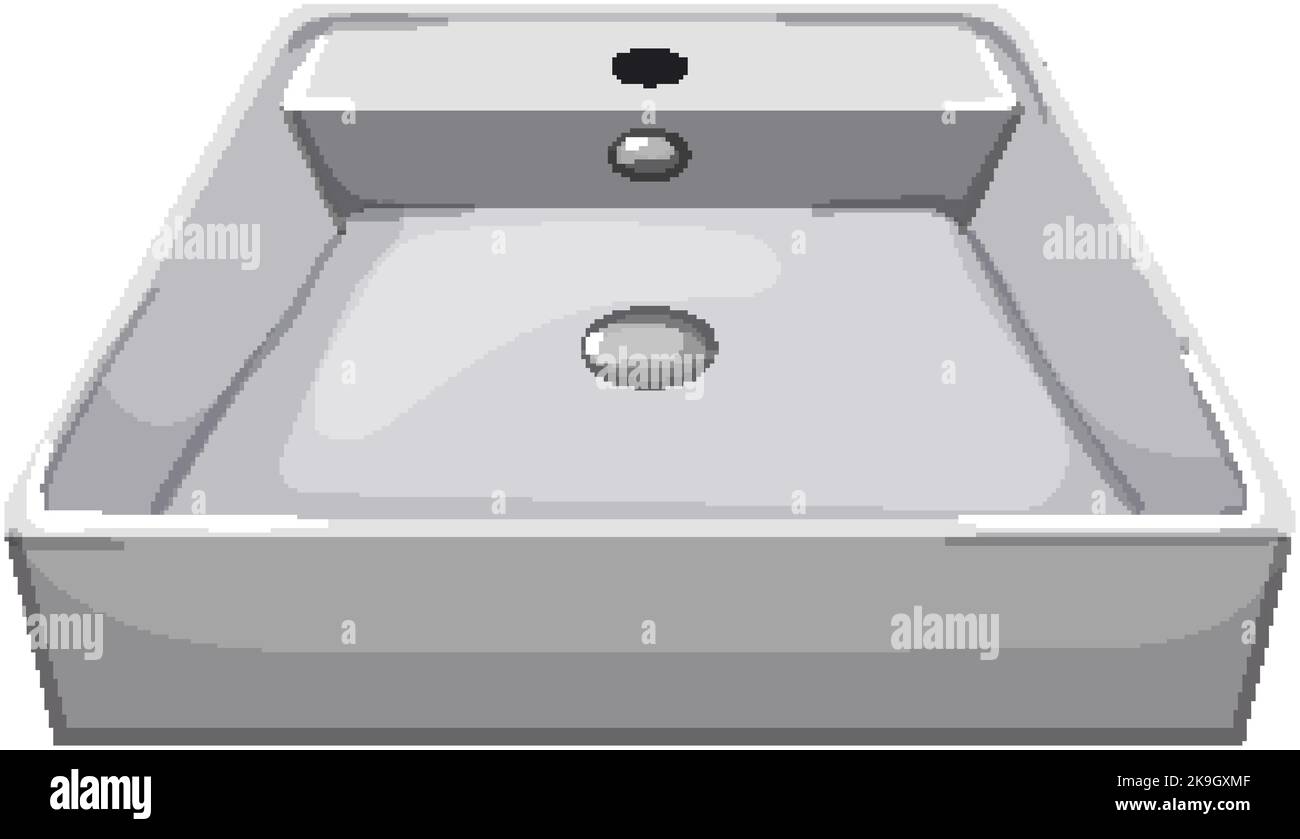 home sink ceramic cartoon vector illustration Stock Vector Image & Art