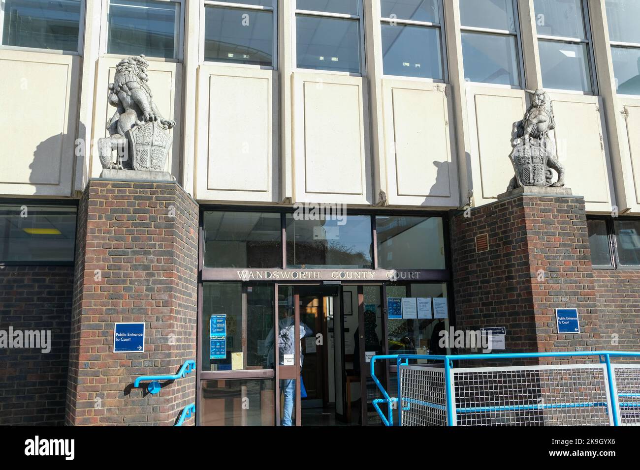 London October 2022 Wandsworth County Court building on Upper