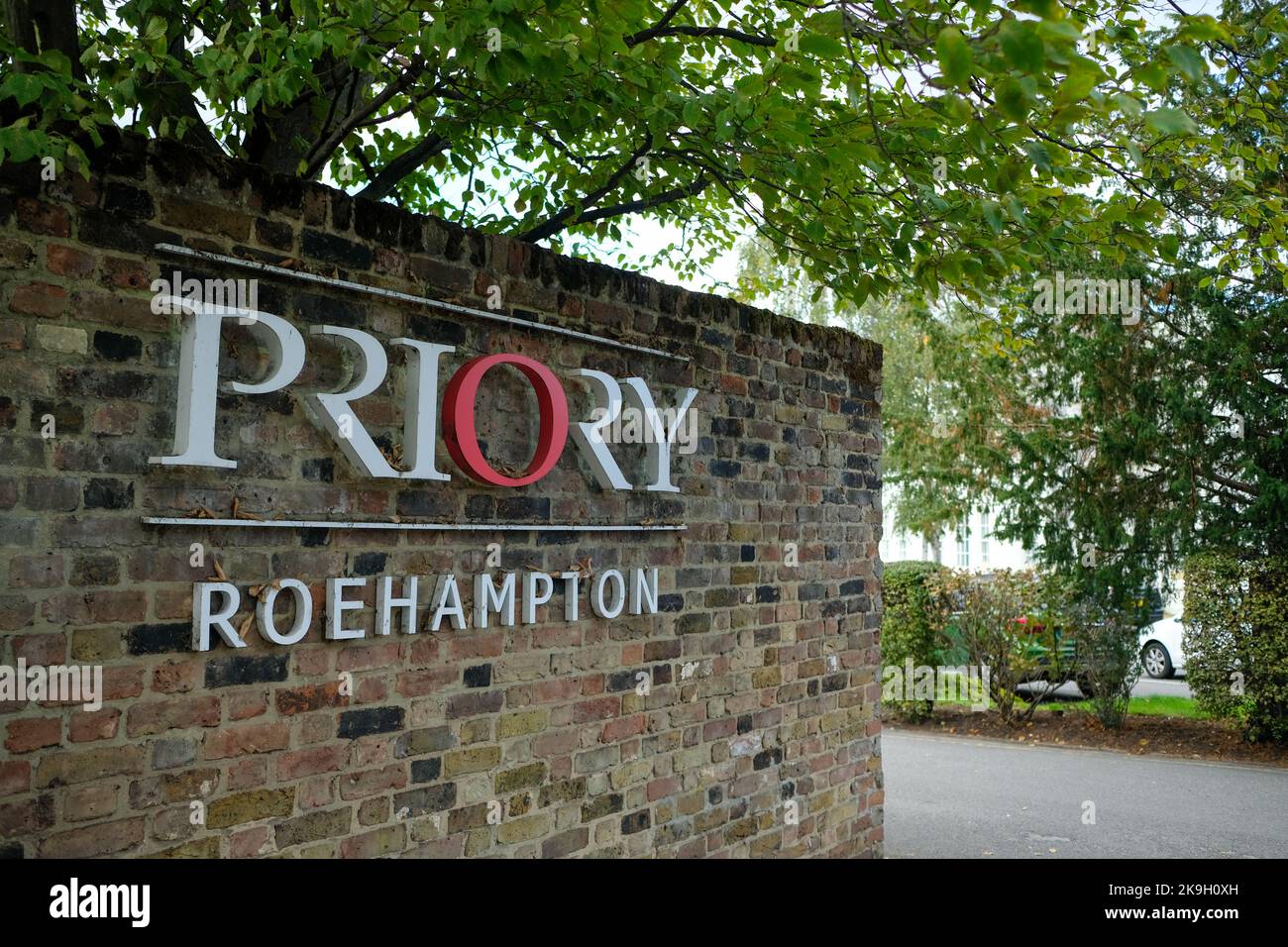 London- October 2022: Priory Roehampton AKA The Priory, a mental health and rehab clinic Stock Photo
