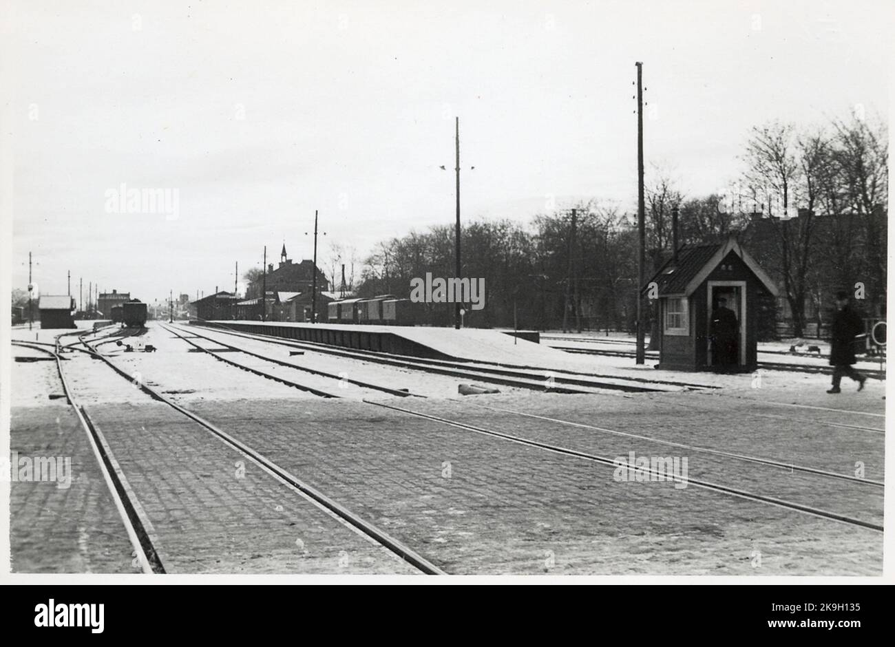 Linköping station area Stock Photo - Alamy