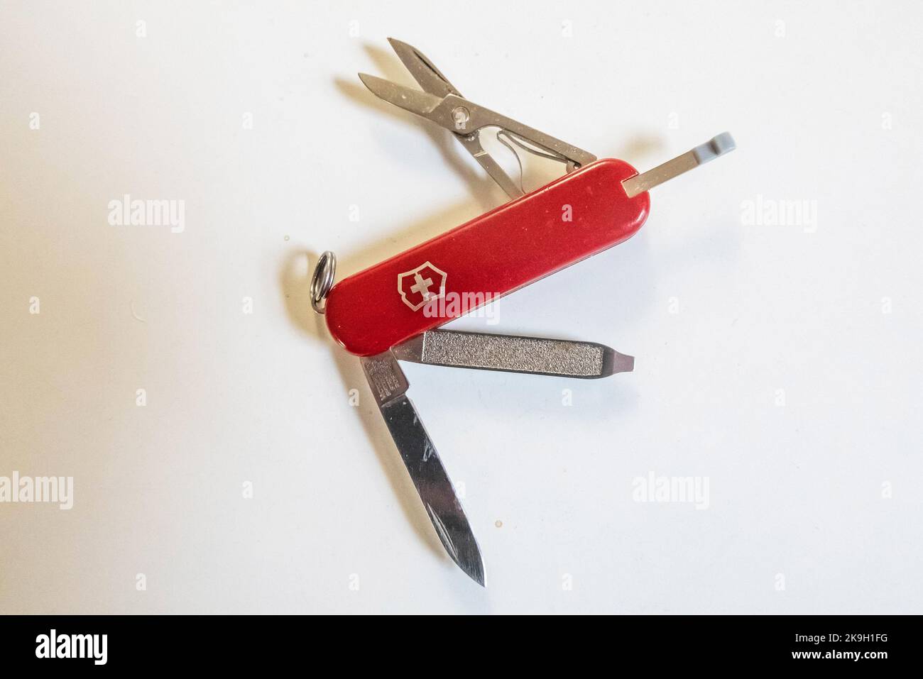 Miniature Swiss Army knife Stock Photo Alamy