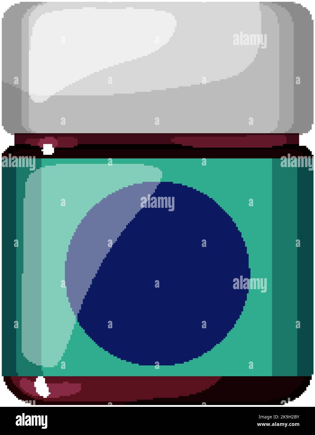 plastic vitamin bottle cartoon vector illustration Stock Vector Image