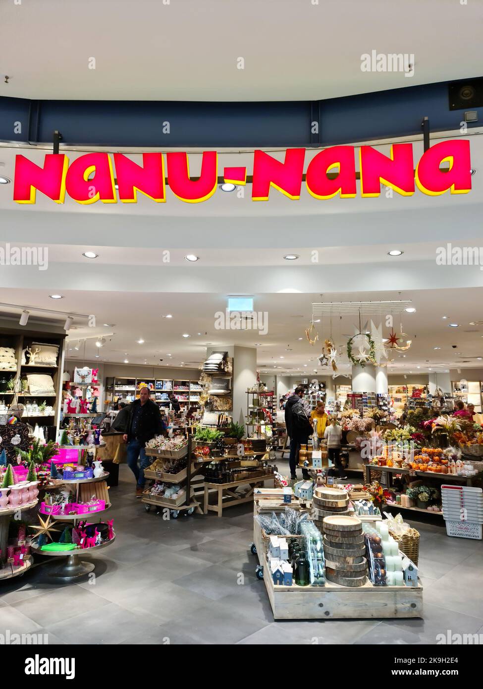 Kiel, Germany - 03. October 2022: Entrance of a shop of the chain Nanu Nana Stock Photo