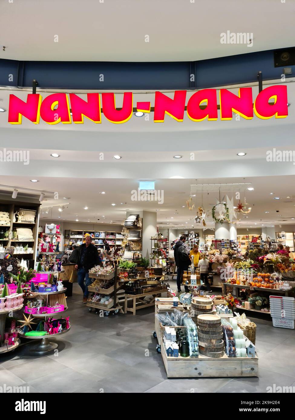 Kiel, Germany 03. October 2022 Entrance of a shop of the chain Nanu