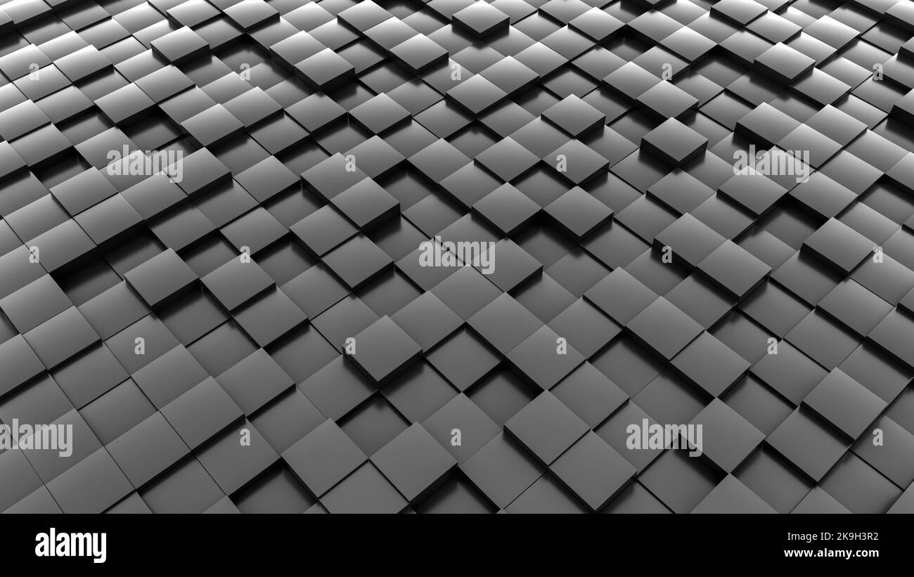 a futuristic background image with cubes (3d rendering) Stock Photo