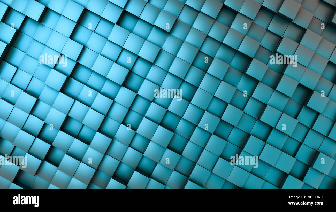 a futuristic background image with cubes (3d rendering) Stock Photo