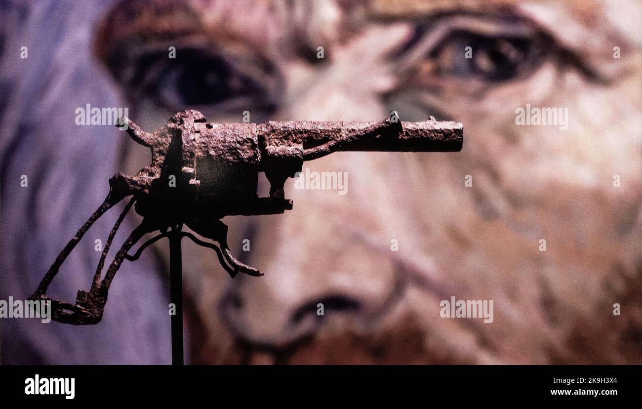 Gun allegedly used in death of Vincent van Gogh. Stock Photo