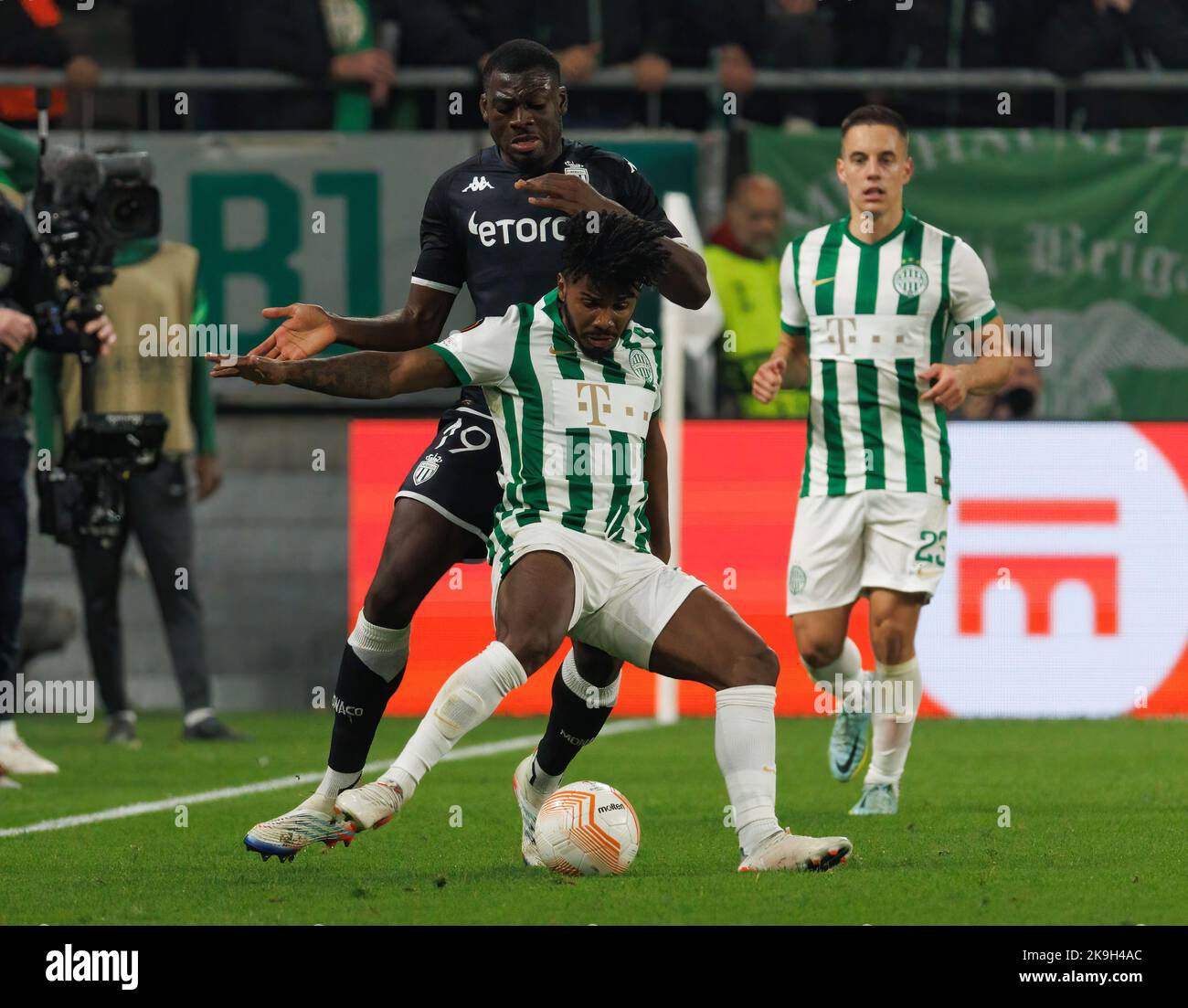 BUDAPEST, HUNGARY - FEBRUARY 5: Jose Marcos Marquinhos of Ferencvarosi TC  reacts during the Hungarian OTP Bank