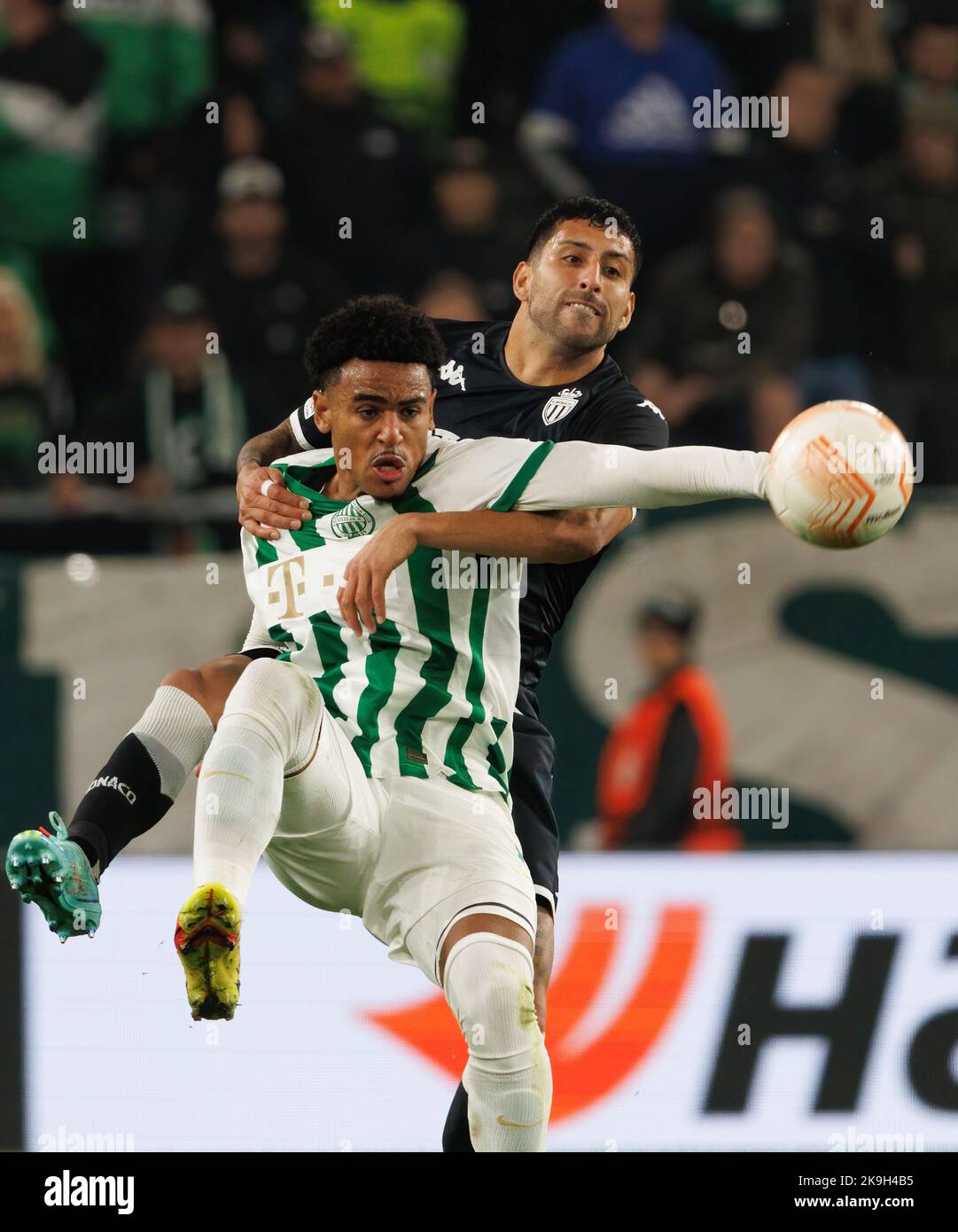 Amer Gojak of Ferencvarosi TC celebrates after scoring a goal with News  Photo - Getty Images