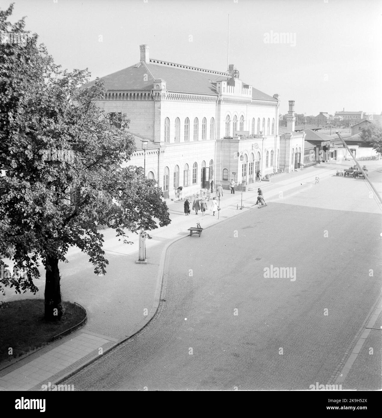 Lund station house photographed from the street side. Built 18561857 and rebuilt in 1924 Stock