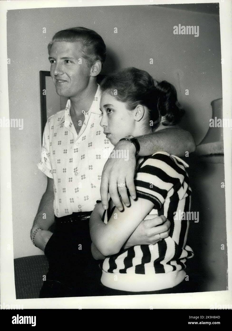 May 23, 1958 - 22 Year-Old American Rock 'N Roll Singer Arrives Here With  His 15 Year Old Wife; Jerry Lee Lewis, the American rock ' n roll singer,  flew into London yesterday with a shock for his fans. For the girl who  arrived with him turned out to be his 15 ...