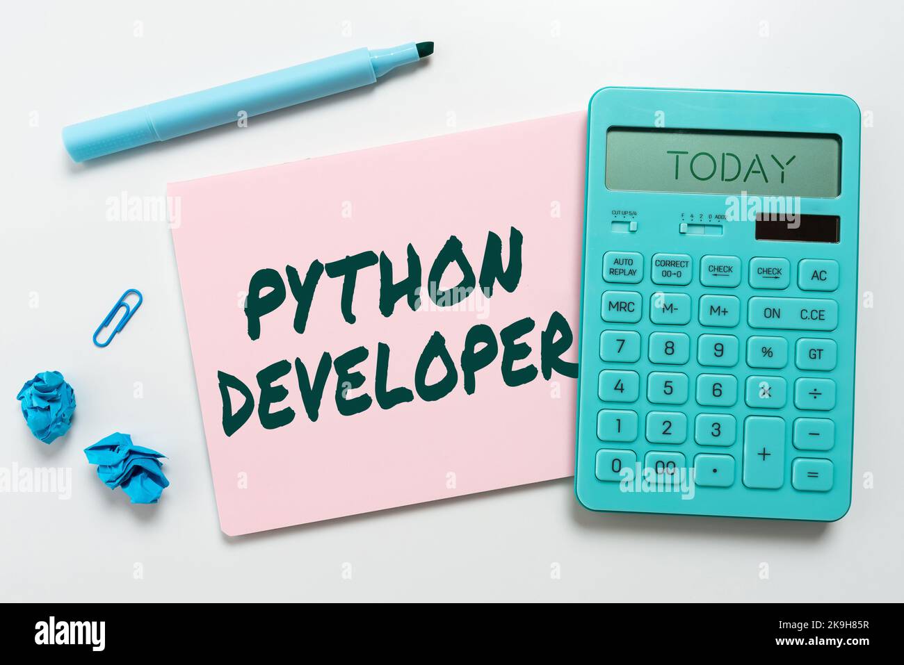 Writing displaying text Python Developer. Business showcase employees are rewarded for introducing suitable recruits Stock Photo