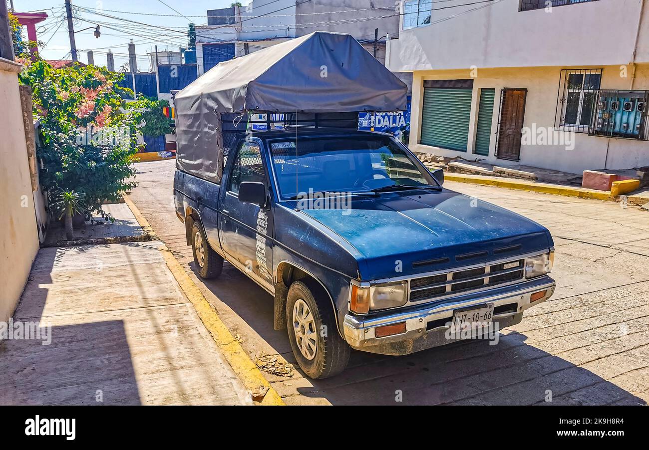 Various Mexican pickup trucks cars 4x4 Offroad vehicles in Puerto