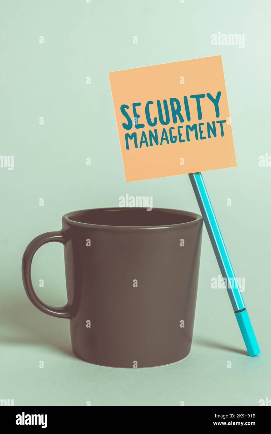 Inspiration showing sign Security Management. Business approach is the ...