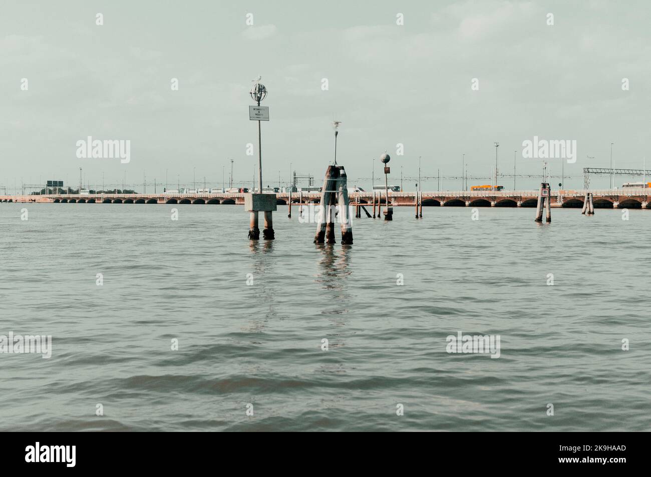 Venice, Italy. September 10, 2015. Some summer views of the lagoon city Venice, an international tourist destination Stock Photo