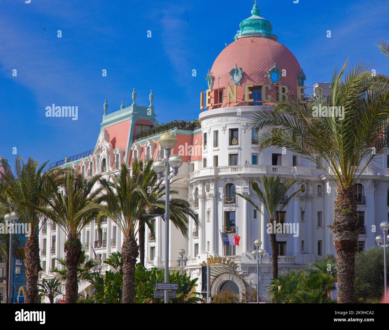 France, Cote d'Azur, Nice, Le Negresco, hotel, Stock Photo