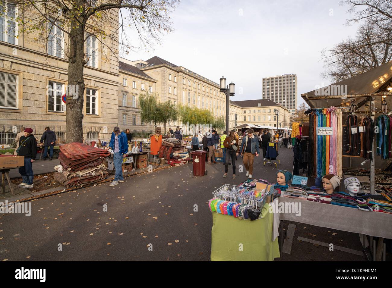 Berlin flea market Stock Photo