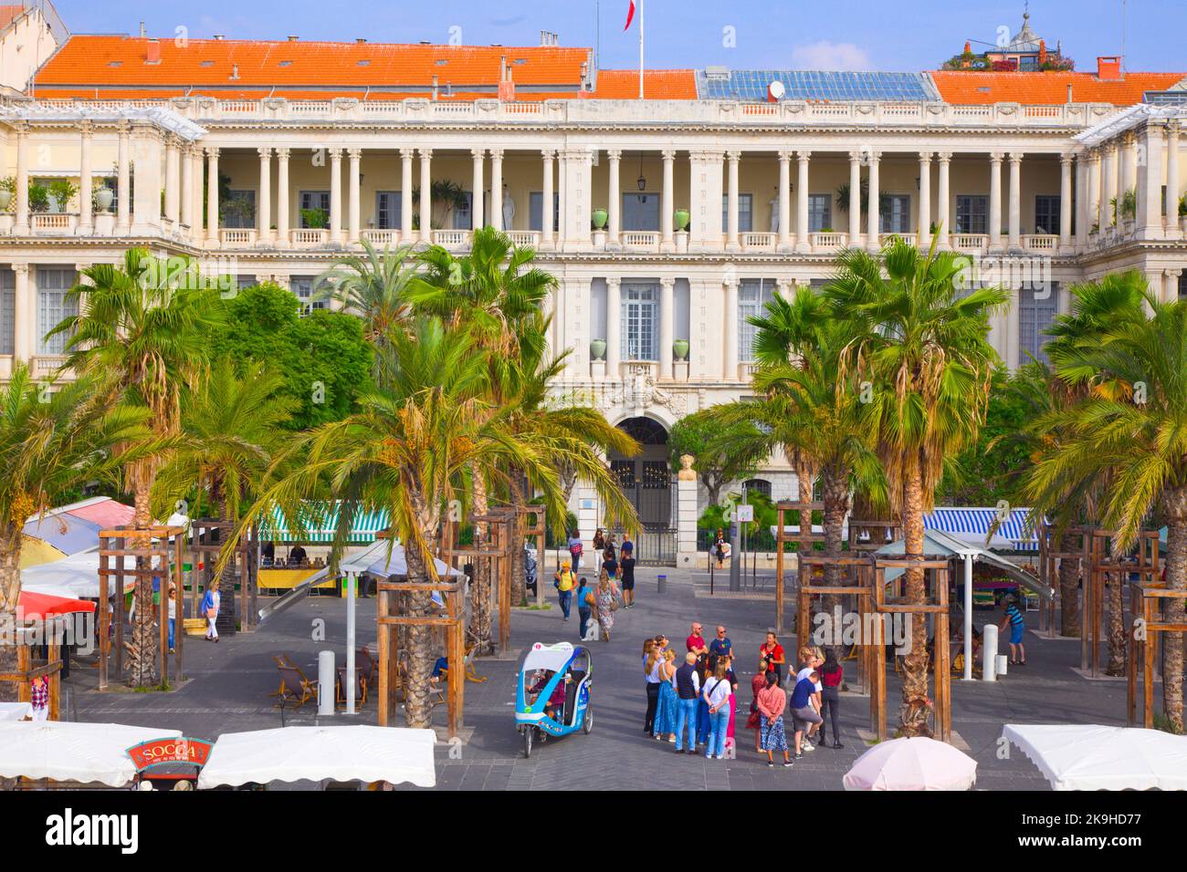 France, Cote d'Azur, Nice, Cours Saleya, Préfecture, Stock Photo