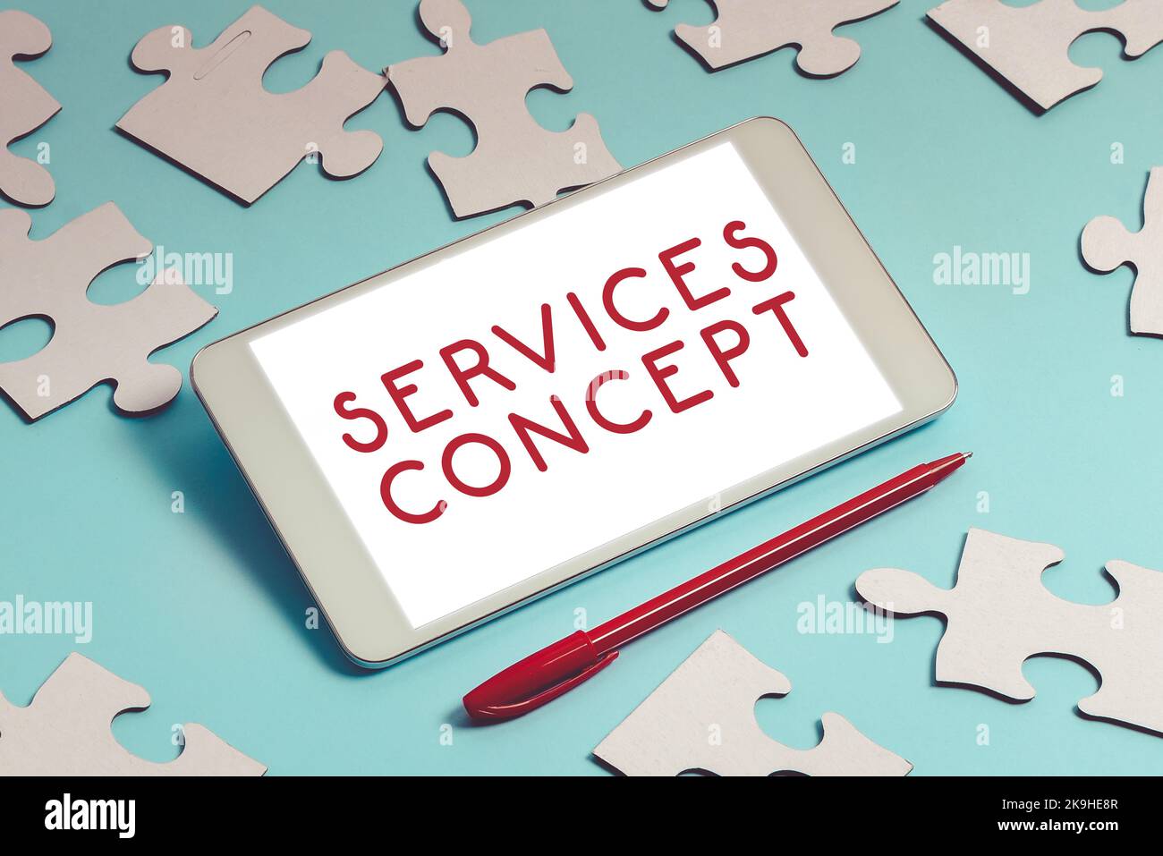 Sign displaying Services Concept. Conceptual photo the company or other organization that is failing Stock Photo