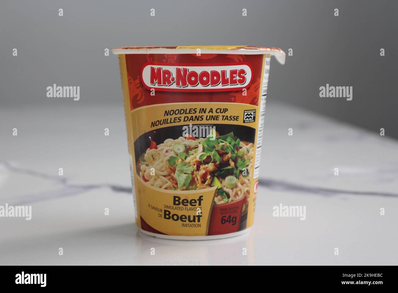Mr.Noodles Noodles in a cup Stock Photo Alamy