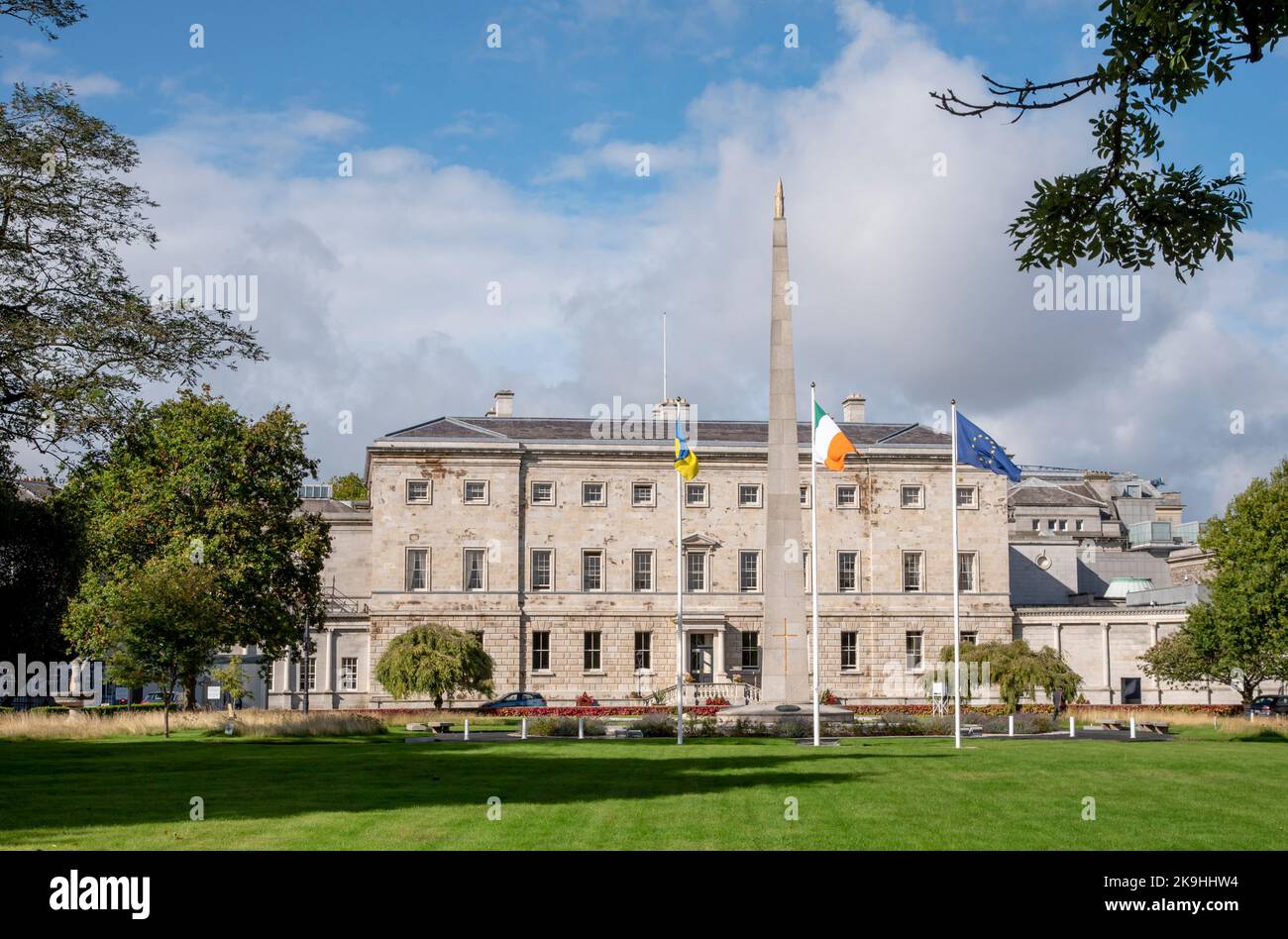 The Irish Parliament, the Dail, Leinster House , Dublin, Ireland. Stock Photo