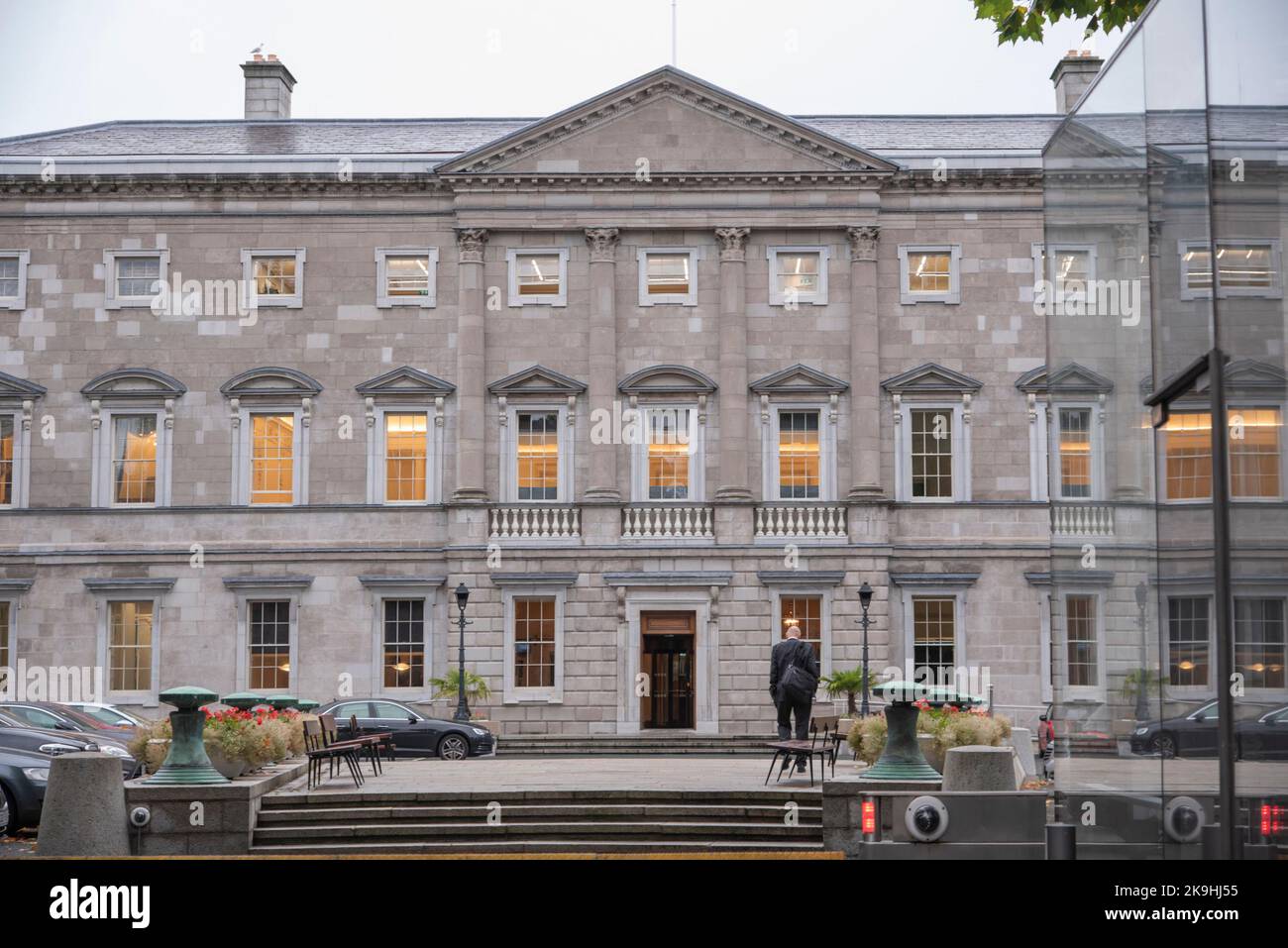 The Irish Parliament, the Dail, Leinster House , Dublin, Ireland Stock