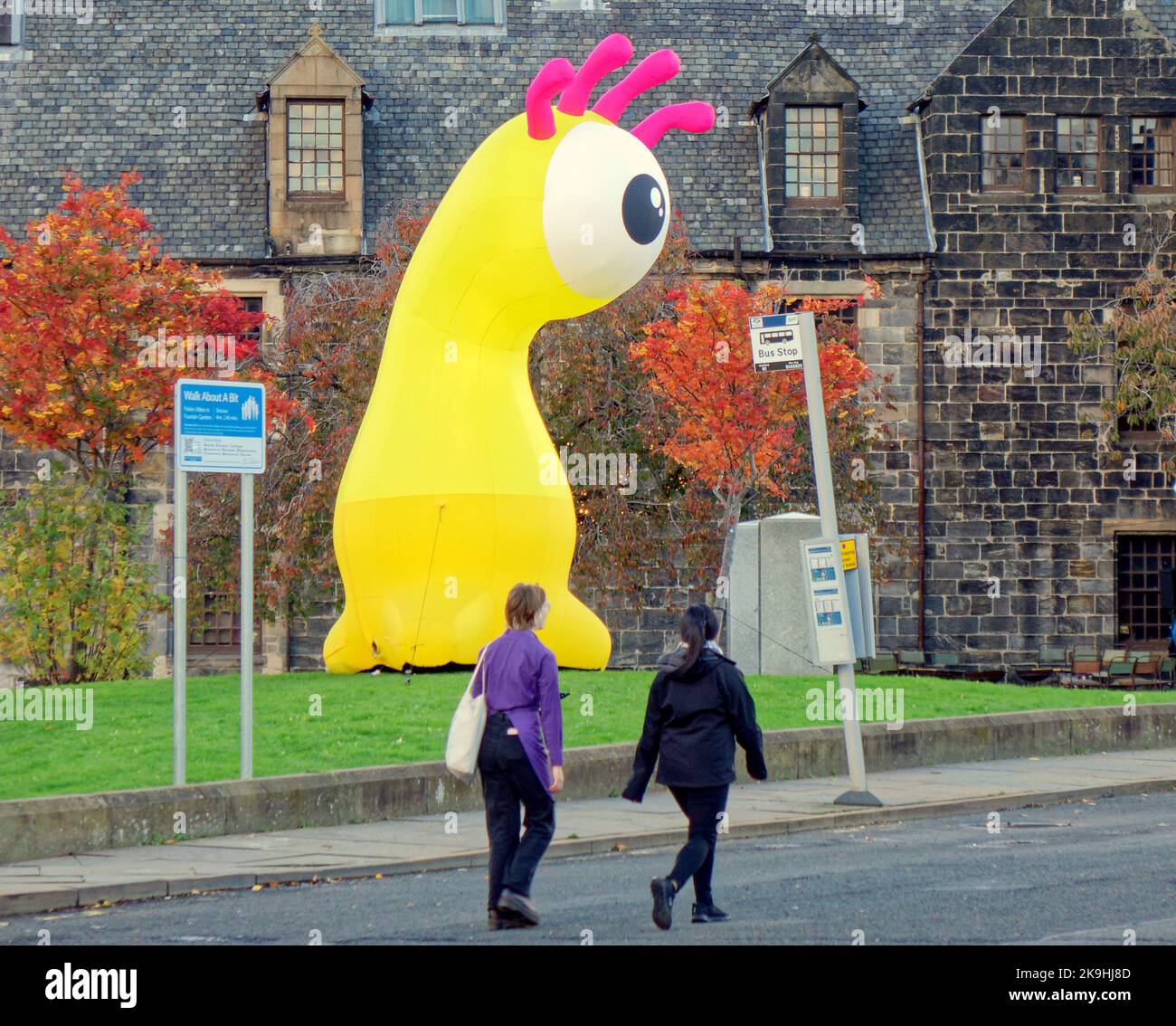 Paisley, Scotland, UK 28th  October, 2022.  Annual Paisley Halloween Festival takes place in Paisley’s historic town centre, it is lauded as the best in Britain with its acts and nigh-time reverie of colour advertised as a spooktacular event. Credit Gerard Ferry/Alamy Live News Stock Photo