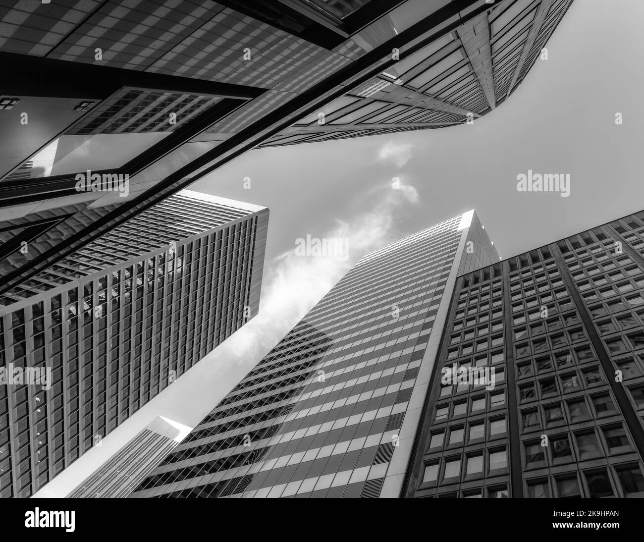 Modern highrise buildings among an urban skyline Stock Photo Alamy