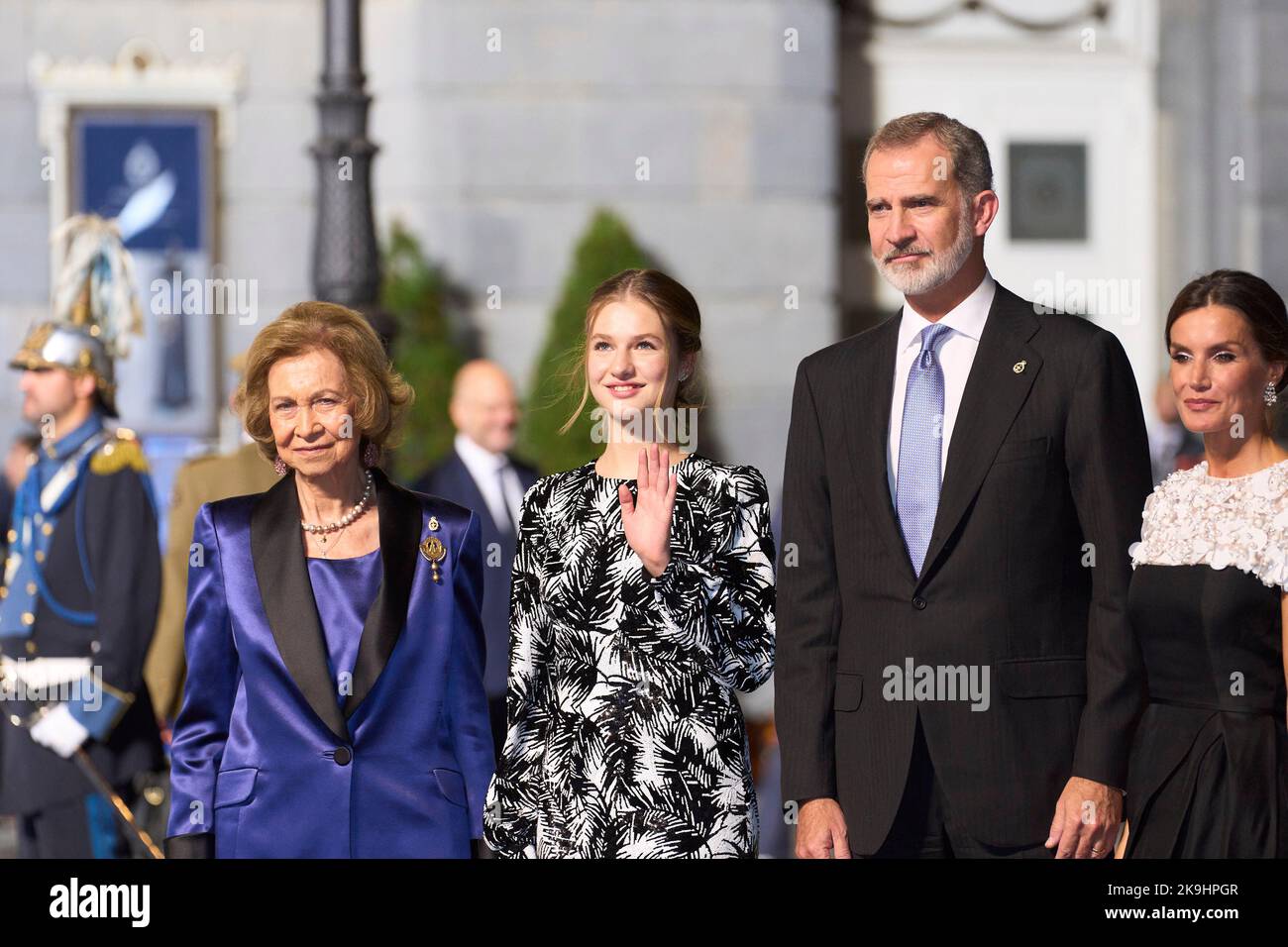 Oviedo. Spain. 20221028, King Felipe VI of Spain, Queen Letizia of