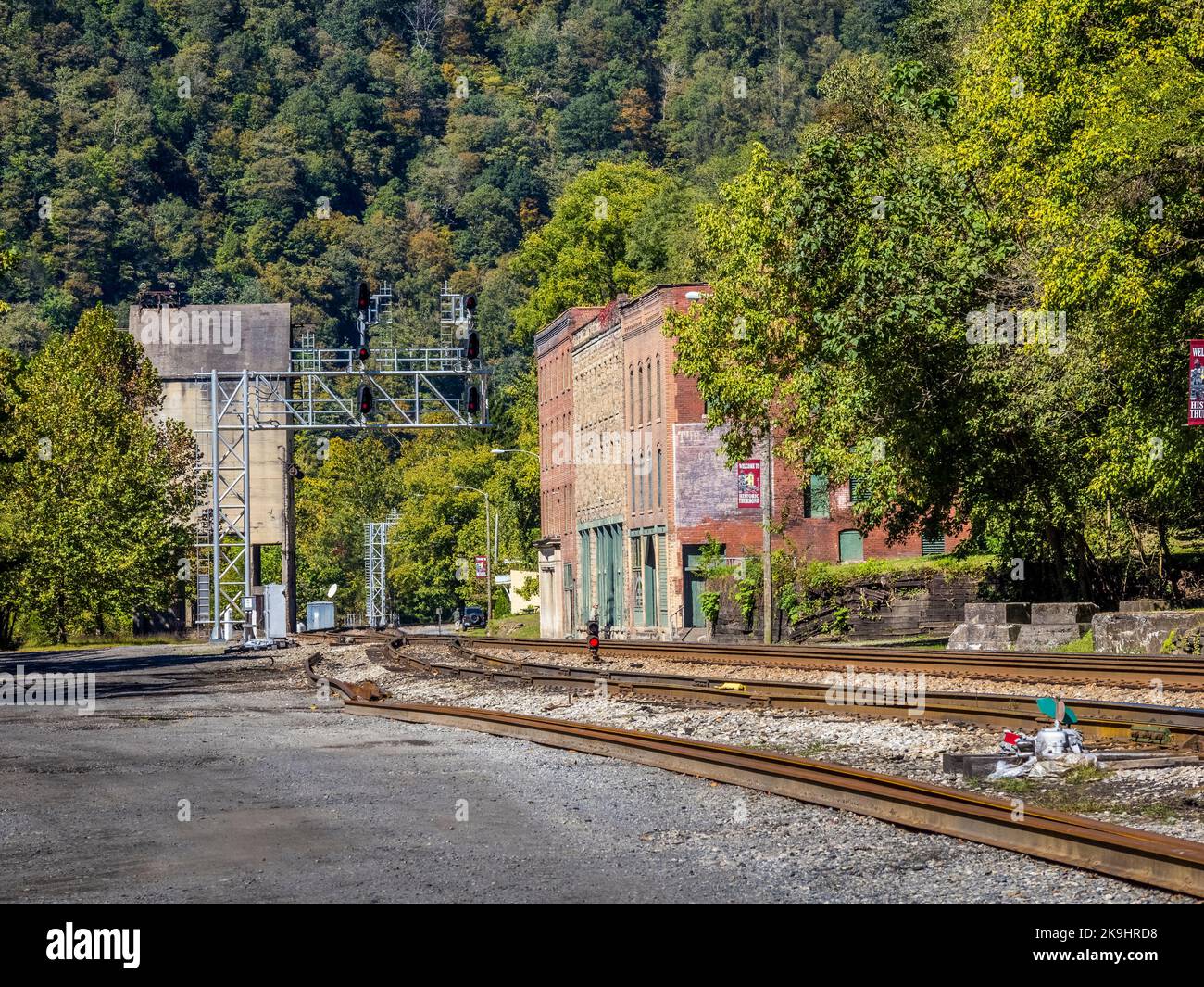 Thurmond Historic District in the New River Gorge National Park and Preserve in West Virginia USA Stock Photo