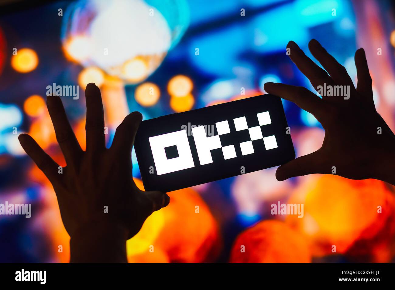 Brazil. 28th Oct, 2022. In this photo illustration, the OKX logo is displayed on a smartphone screen. (Photo by Rafael Henrique/SOPA Images/Sipa USA) Credit: Sipa USA/Alamy Live News Stock Photo