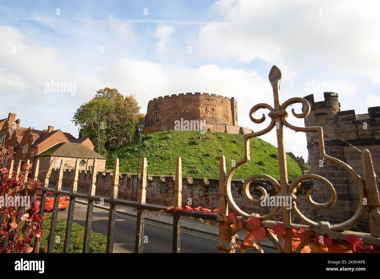 Small castle on a hill in Tamworth, Staffordshire, UK Stock Photo Alamy