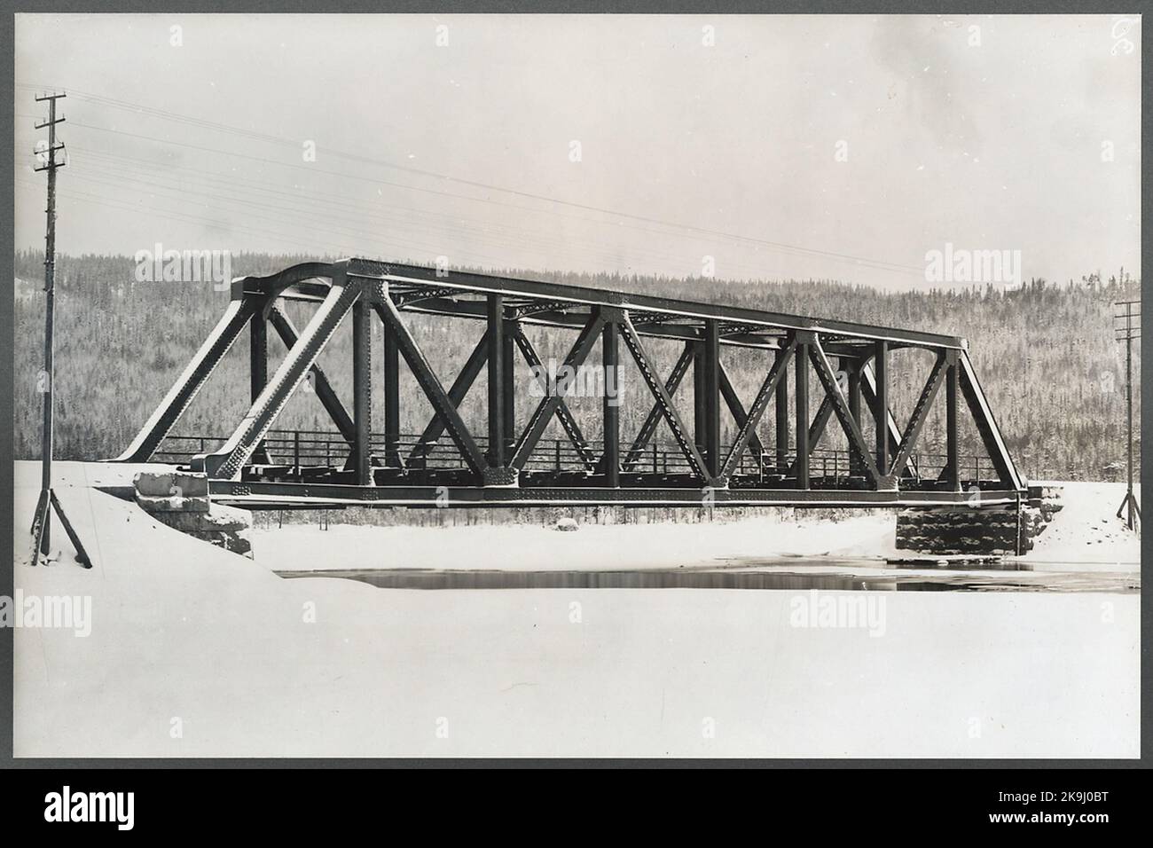 Bridge over the porch on the line between Bräcke and Långsele Stock ...