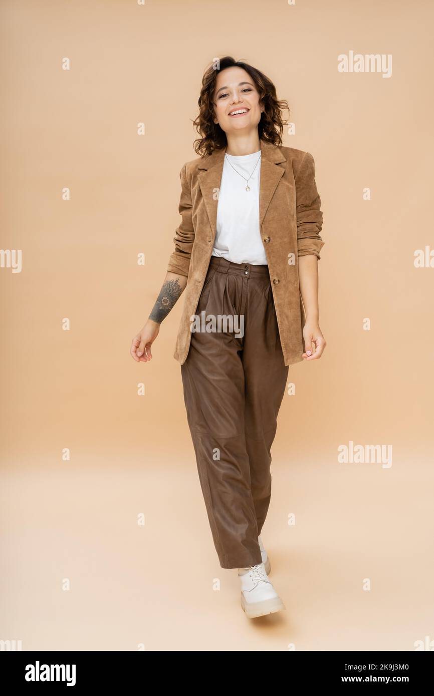 Brown suede pants hi-res stock photography and images - Alamy