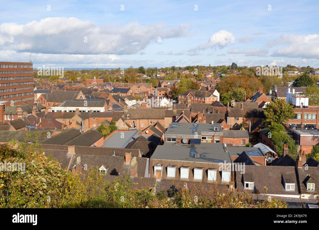 Townscape scene in Tamworth, UK Stock Photo