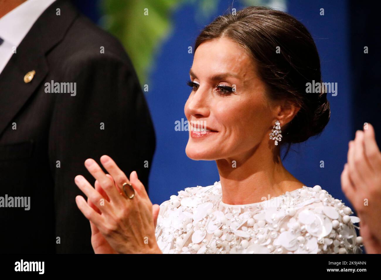 Oviedo, Asturias, Spain. 28th Oct, 2022. Queen Letizia of Spain attends Ceremony Gala during Princess of Asturias Awards 2022 at Campoamor Theatre on October 28, 2022 in Oviedo, Spain (Credit Image: © Jack Abuin/ZUMA Press Wire) Credit: ZUMA Press, Inc./Alamy Live News Stock Photo