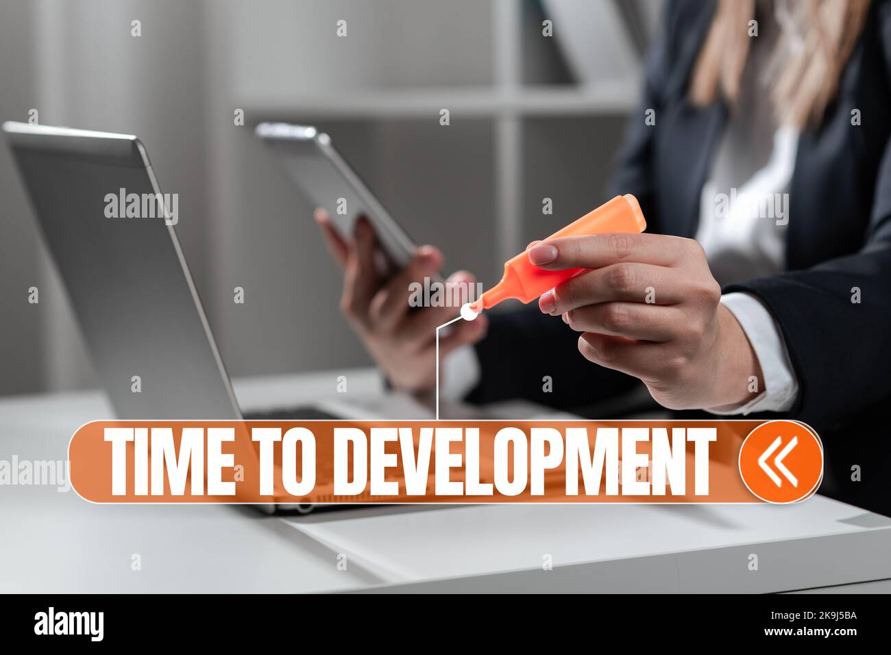 Text showing inspiration Time To Development. Word for Business StartUp ...