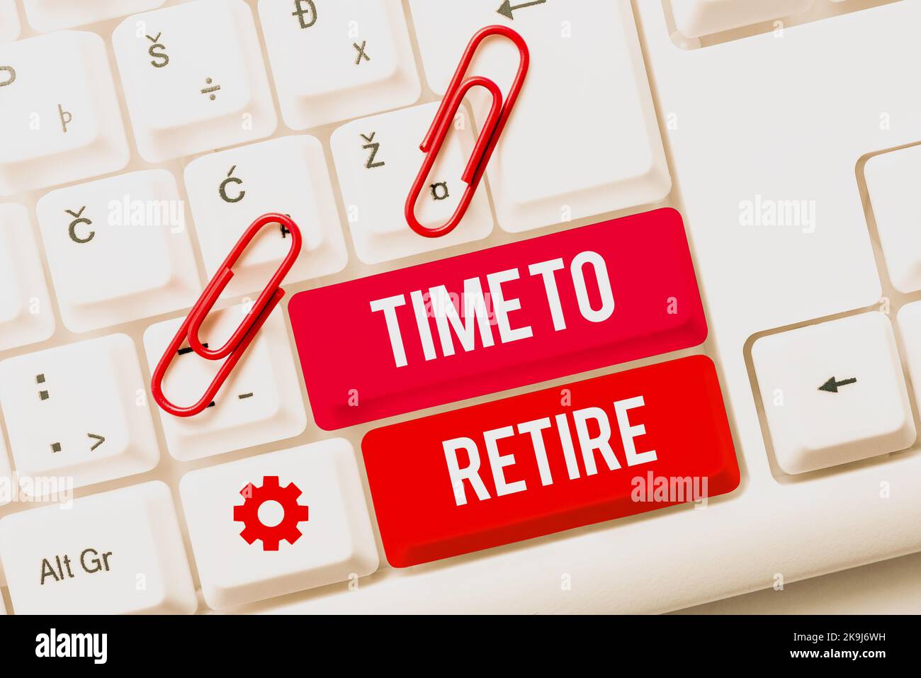 Writing displaying text Time To Retire. Business concept a natural