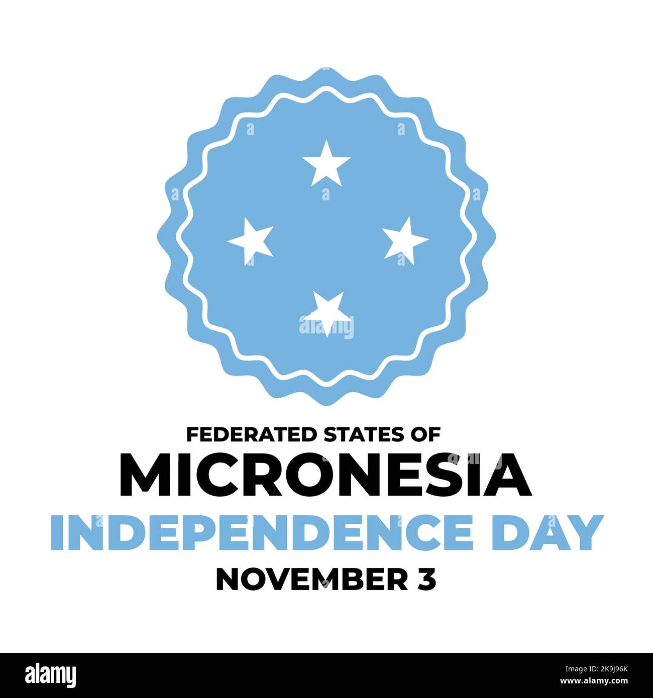 Micronesia Independence Day typography poster. National holiday
